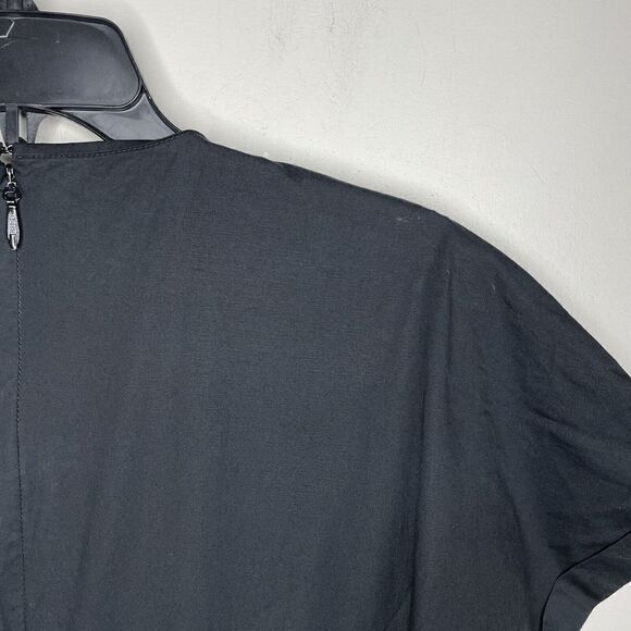 BIBHU MOHAPATRA Collective Dress Womens 6 Black Cutout Fringe Asymmetric Midi - Picture 7 of 9